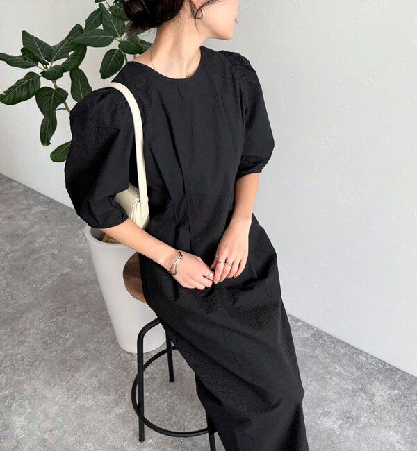 fredy emue「コットンリップルウエストシェイプワンピース」|ワンピース|