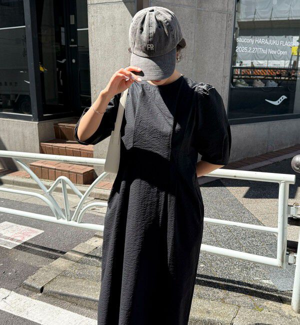 fredy emue「コットンリップルウエストシェイプワンピース」|ワンピース|