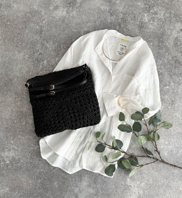 fredy emue「異素材ハンドルペーパートート＆ショルダーバッグ」|かごバッグ|