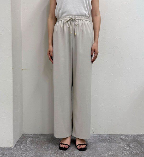 fredy emue「【低身長サイズ34有り】ドライポリイージーセミワイドパンツ」|チノ|