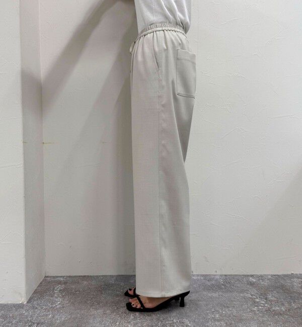fredy emue「【低身長サイズ34有り】ドライポリイージーセミワイドパンツ」|チノ|