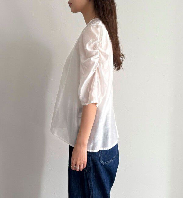 fredy emue「2WAYシアー袖ボリュームブラウス」|シャツ・ブラウス|