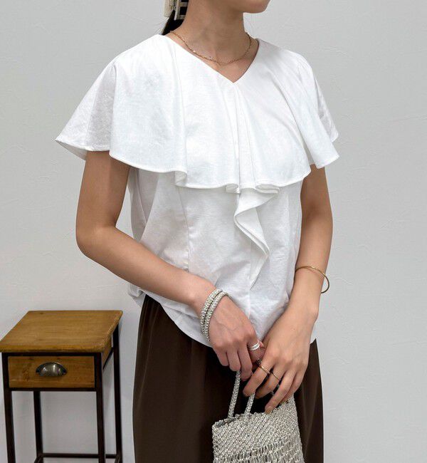 fredy emue「ラッフルカットソーブラウス」|Tシャツ・カットソー|