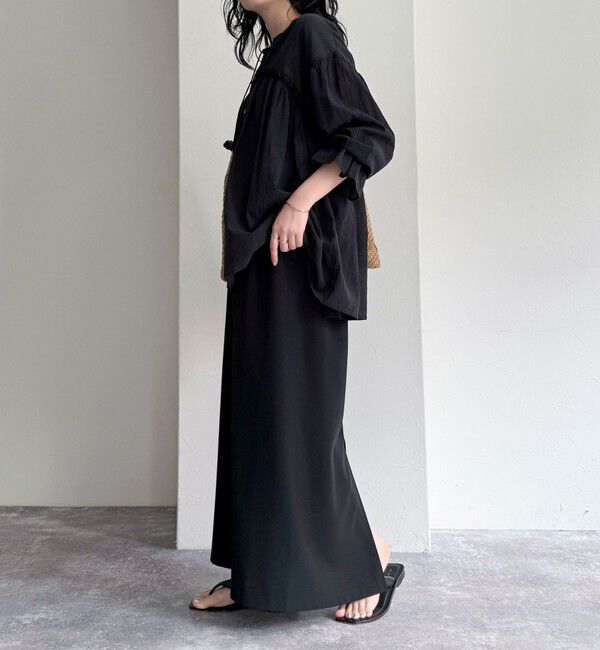 fredy emue「コットンギャザーオーバーブラウス」|シャツ・ブラウス|