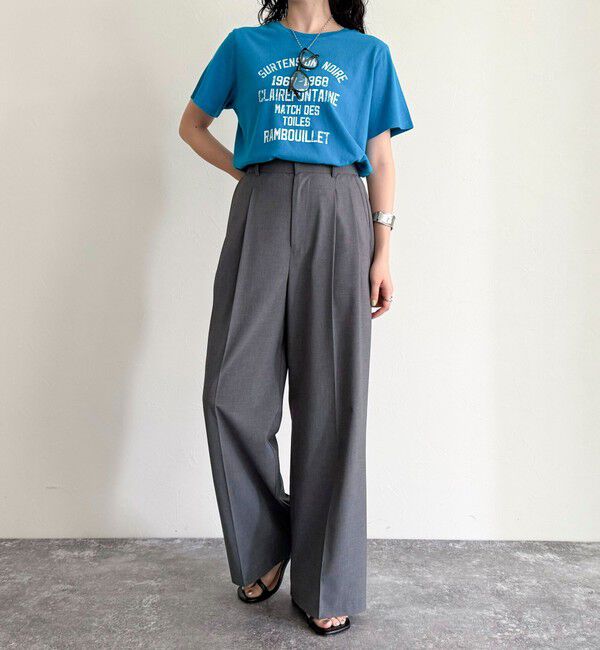 fredy emue「ヴィンテージライクピグメントTシャツ」|Tシャツ・カットソー|