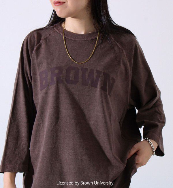 GLOSTER「【GOOD ROCK SPEED】カレッジロゴ ラグランTシャツ 7分袖」|Tシャツ・カットソー|