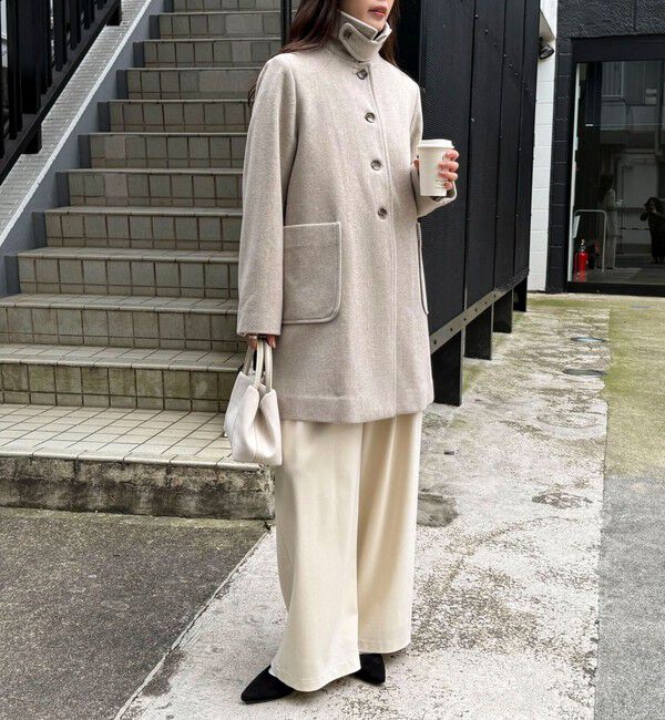 fredy emue「Super100ステンカラーミドルコート」|ダッフルコート|