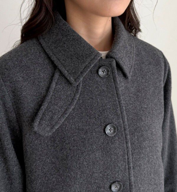 fredy emue「Super100ステンカラーミドルコート」|ダッフルコート|