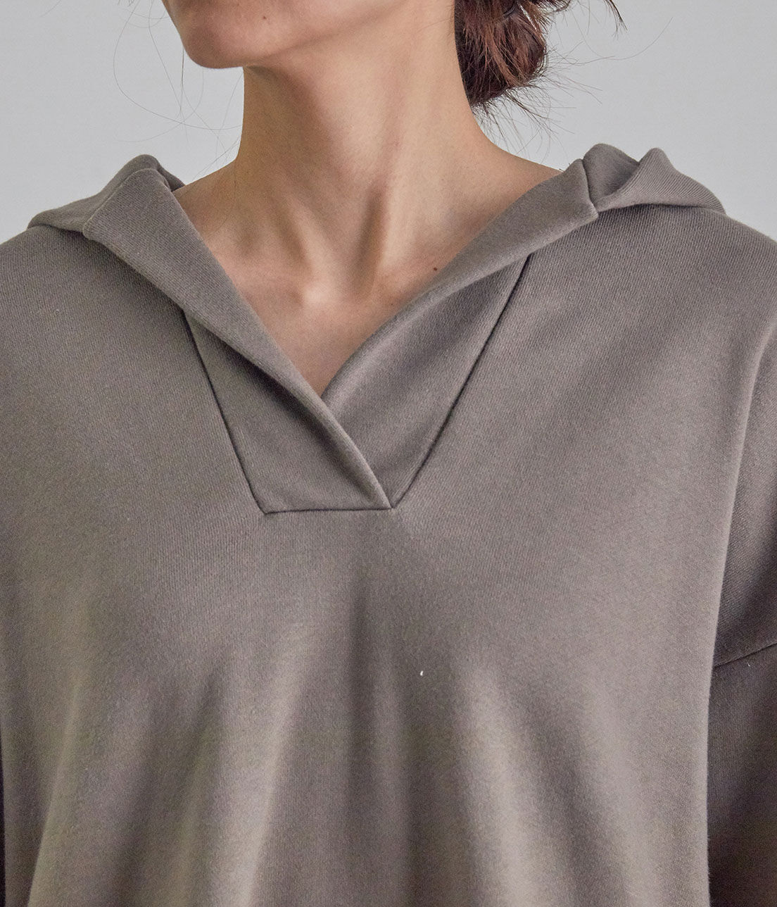 SALON adam et rope'「スキッパー裏毛フードパーカー」|パーカー|