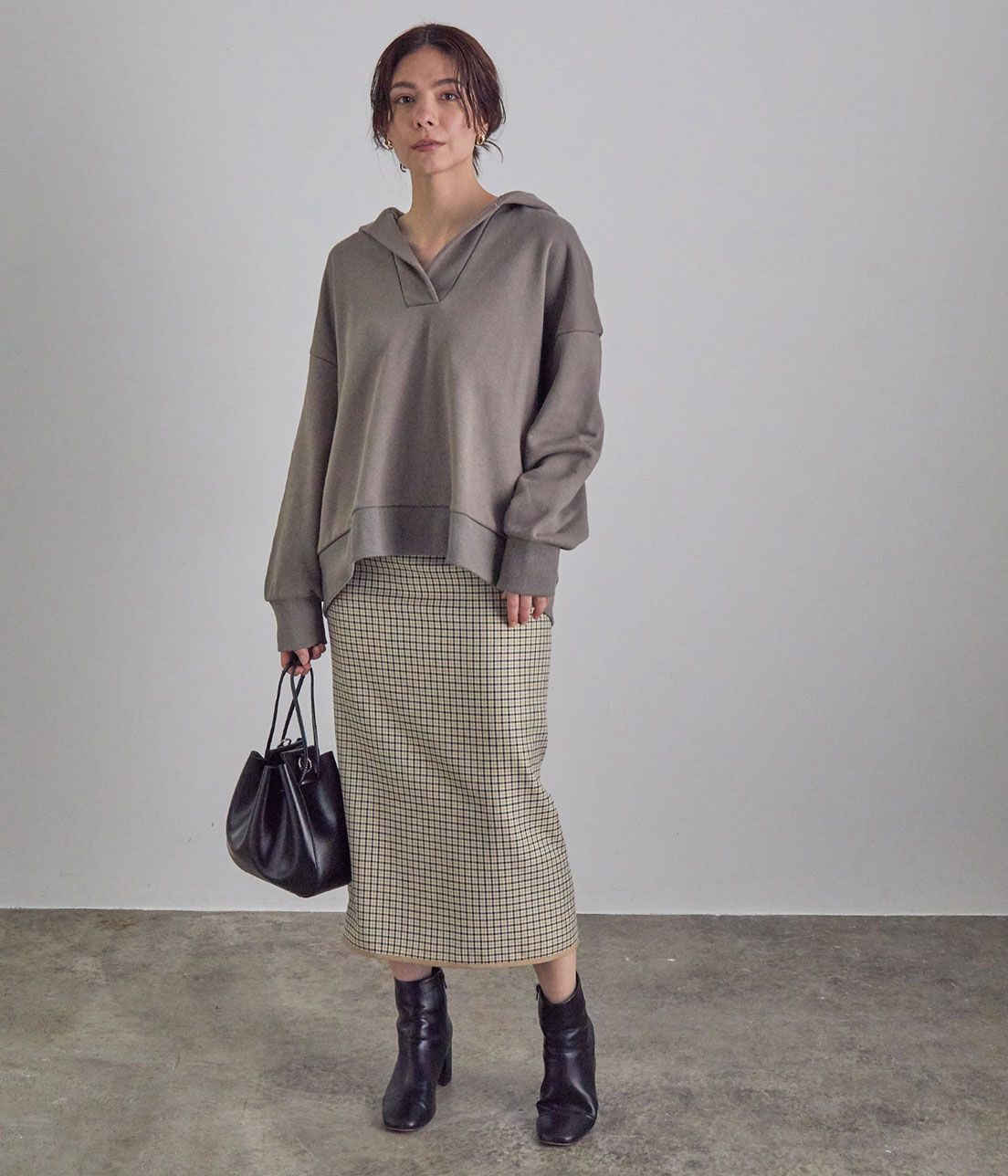 SALON adam et rope'「スキッパー裏毛フードパーカー」|パーカー|