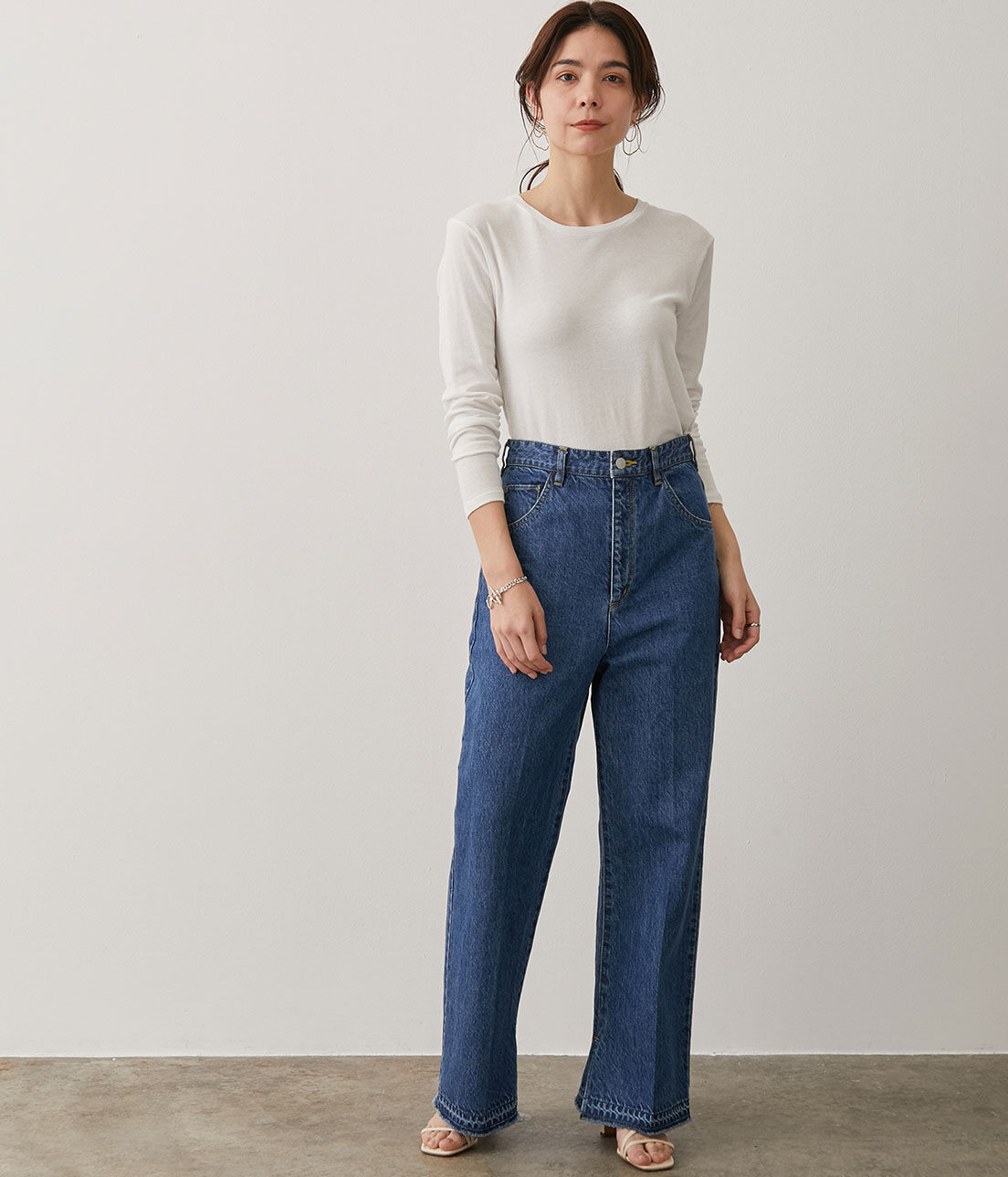 SALON adam et rope'「【Smile Cotton】クルーネックプルオーバー」|Tシャツ・カットソー|