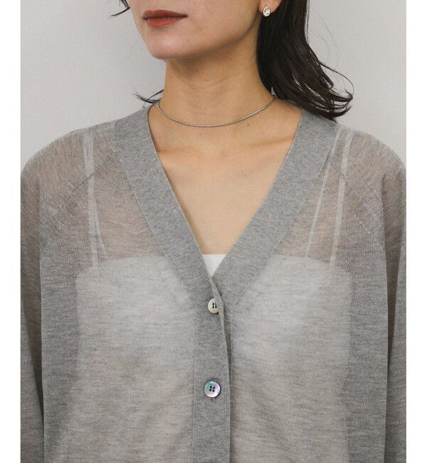 SALON adam et rope'「ブライトシアーカーディガン」|カーディガン|