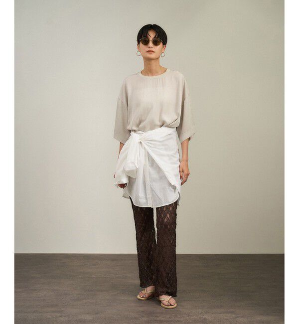 SALON adam et rope'「シアーレースレギンス［ストレッチ］」|レギンス・スパッツ|