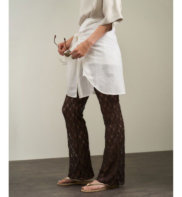 SALON adam et rope'「シアーレースレギンス［ストレッチ］」|レギンス・スパッツ|