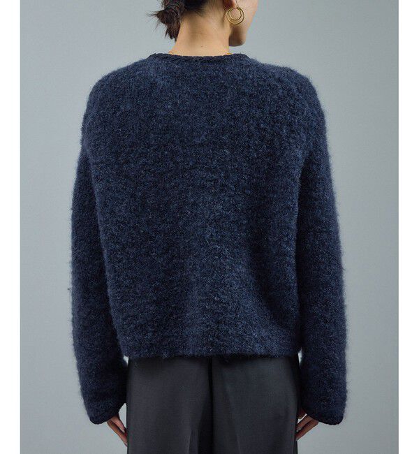 SALON adam et rope'「プードルニットクルーネックカーディガン」|カーディガン|