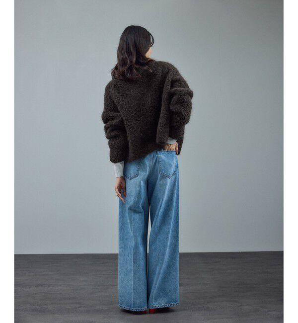 SALON adam et rope'「プードルニットクルーネックカーディガン」|カーディガン|