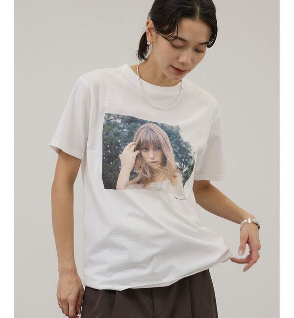 SALON adam et rope'「【COUTURE D'ADAM（クチュール ド アダム）】Jane / Color フォトT」|Tシャツ・カットソー|