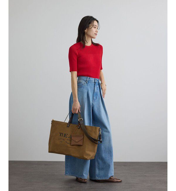 SALON adam et rope'「【Americana（アメリカーナ） for SALON】エンベロップネックレスポーチ/ステッカー」|ポーチ|