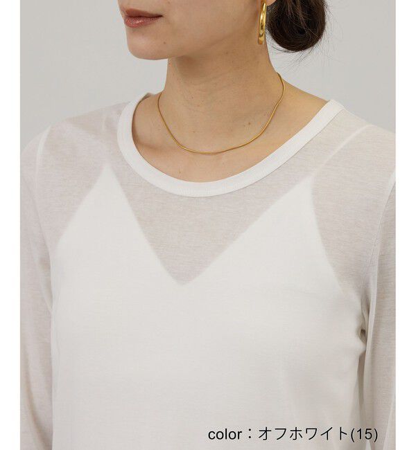 SALON adam et rope'「【WEB限定】ハイツイストシアーロンT」|Tシャツ・カットソー|