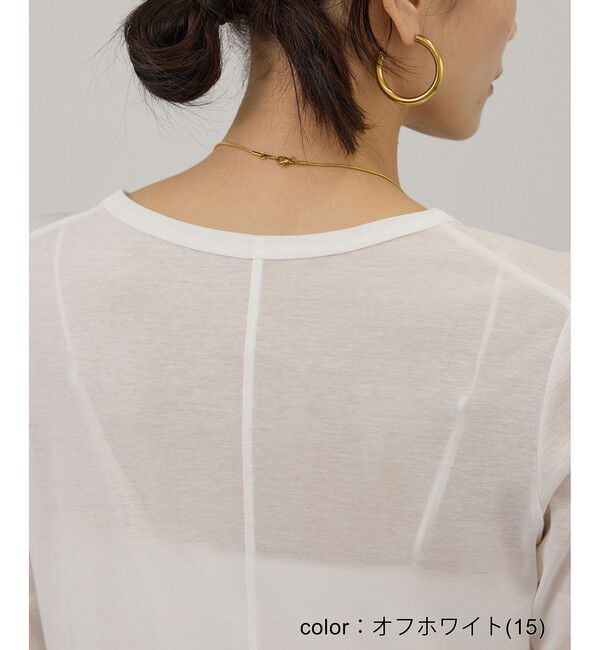 SALON adam et rope'「【WEB限定】ハイツイストシアーロンT」|Tシャツ・カットソー|