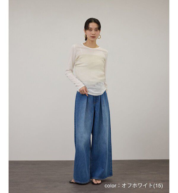 SALON adam et rope'「【WEB限定】ハイツイストシアーロンT」|Tシャツ・カットソー|