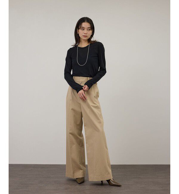 SALON adam et rope'「【WEB限定】ハイツイストシアーロンT」|Tシャツ・カットソー|