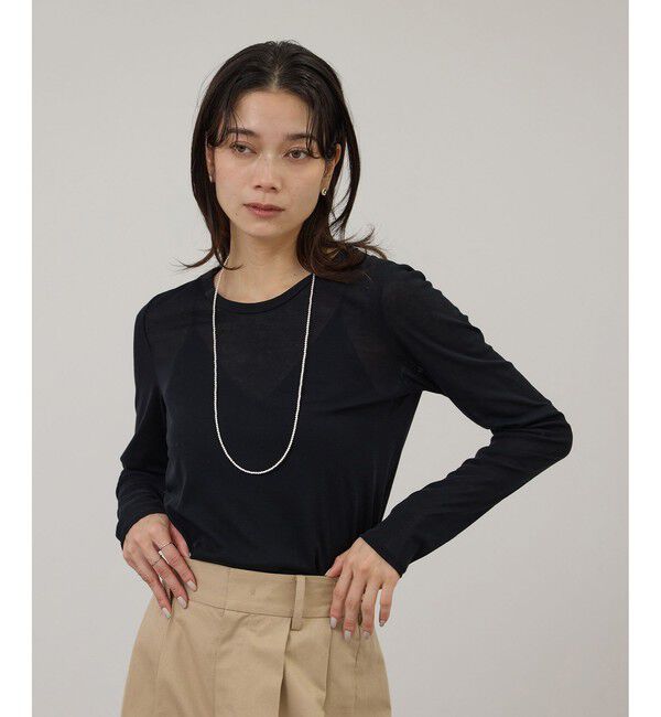 SALON adam et rope'「【WEB限定】ハイツイストシアーロンT」|Tシャツ・カットソー|