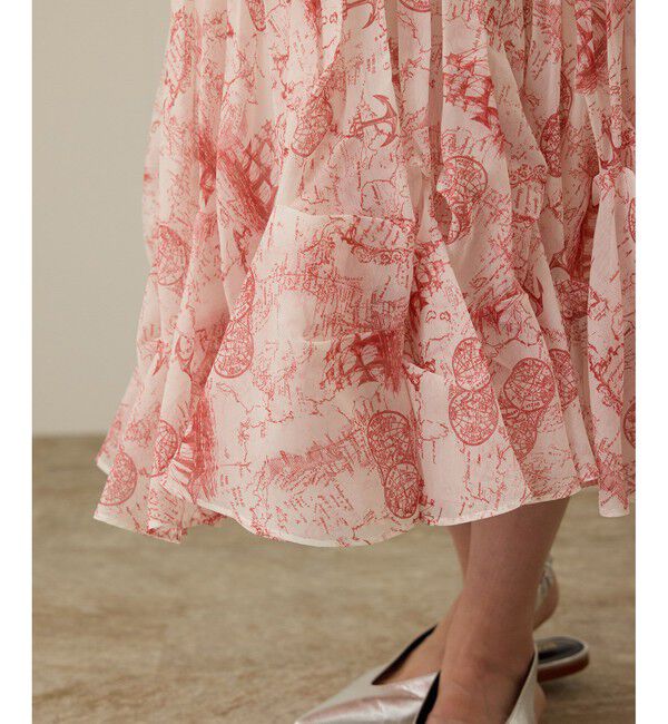 ROPE「【洗える】トワルドジュイタックプリーツスカート」|スカート|