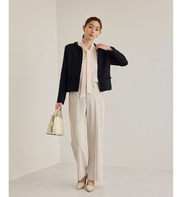 ROPE「【洗える】ボウタイブラウス」|シャツ・ブラウス|