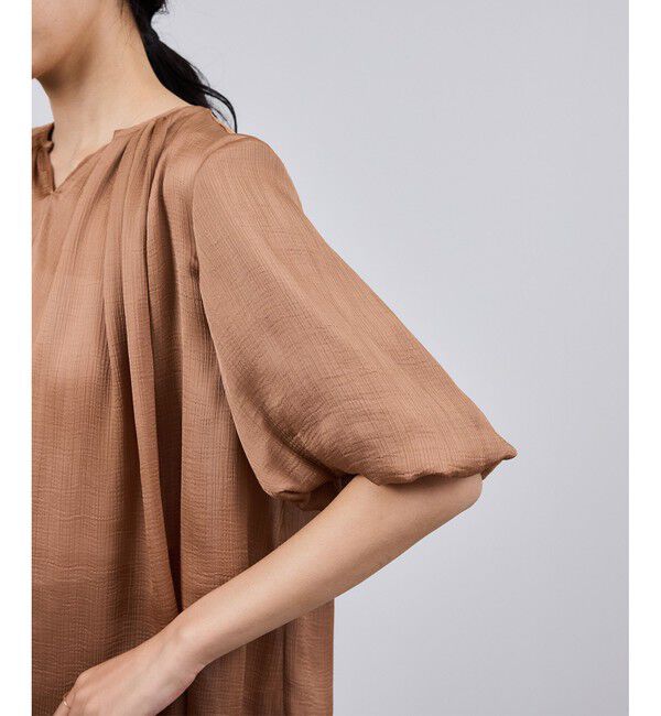 ROPE「楊柳スキッパーブラウス/イージーケア」|シャツ・ブラウス|