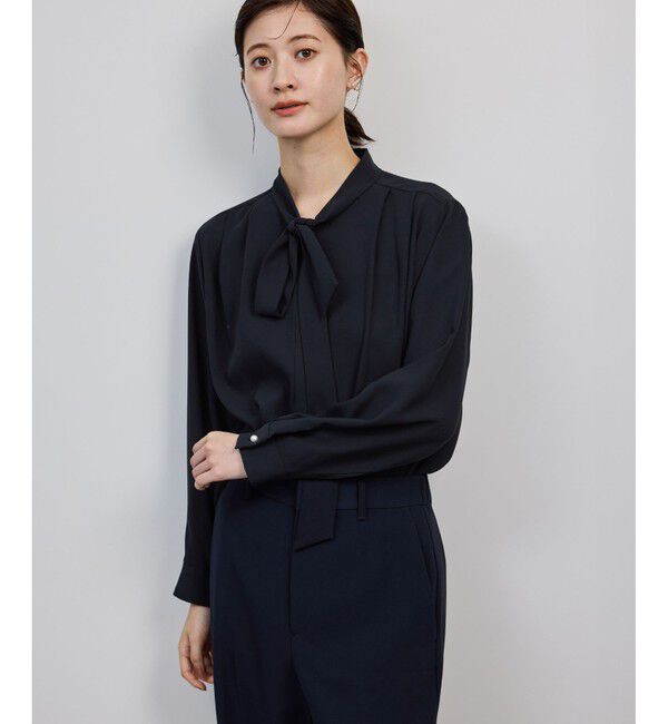 ROPE「ボウタイブラウス/イージーケア・25AW」|シャツ・ブラウス|