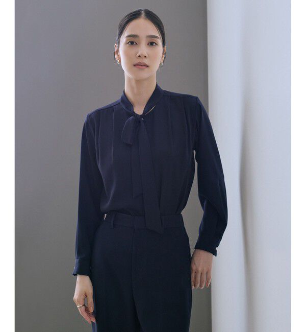 ROPE「ボウタイブラウス/イージーケア・25AW」|シャツ・ブラウス|