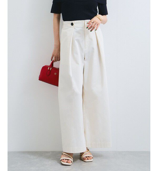 VIS「【洗える】マリンデザインバギーパンツ」|チノ|