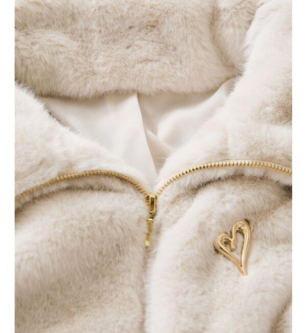 VIS「ブローチ付きアソートファーブルゾン」|ブルゾン・スタジャン|