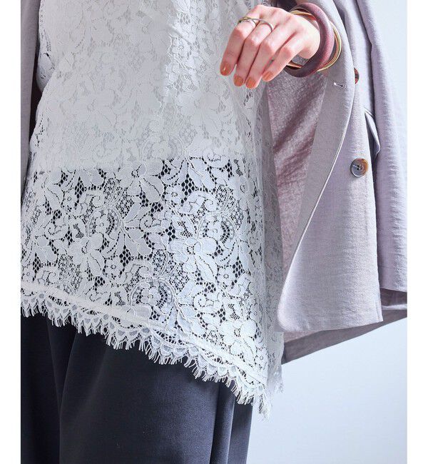 VIS「レースアシンメトリーキャミソール」|キャミソール|