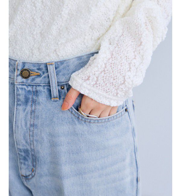 VIS「カラーフレアデニムパンツ」|デニム|