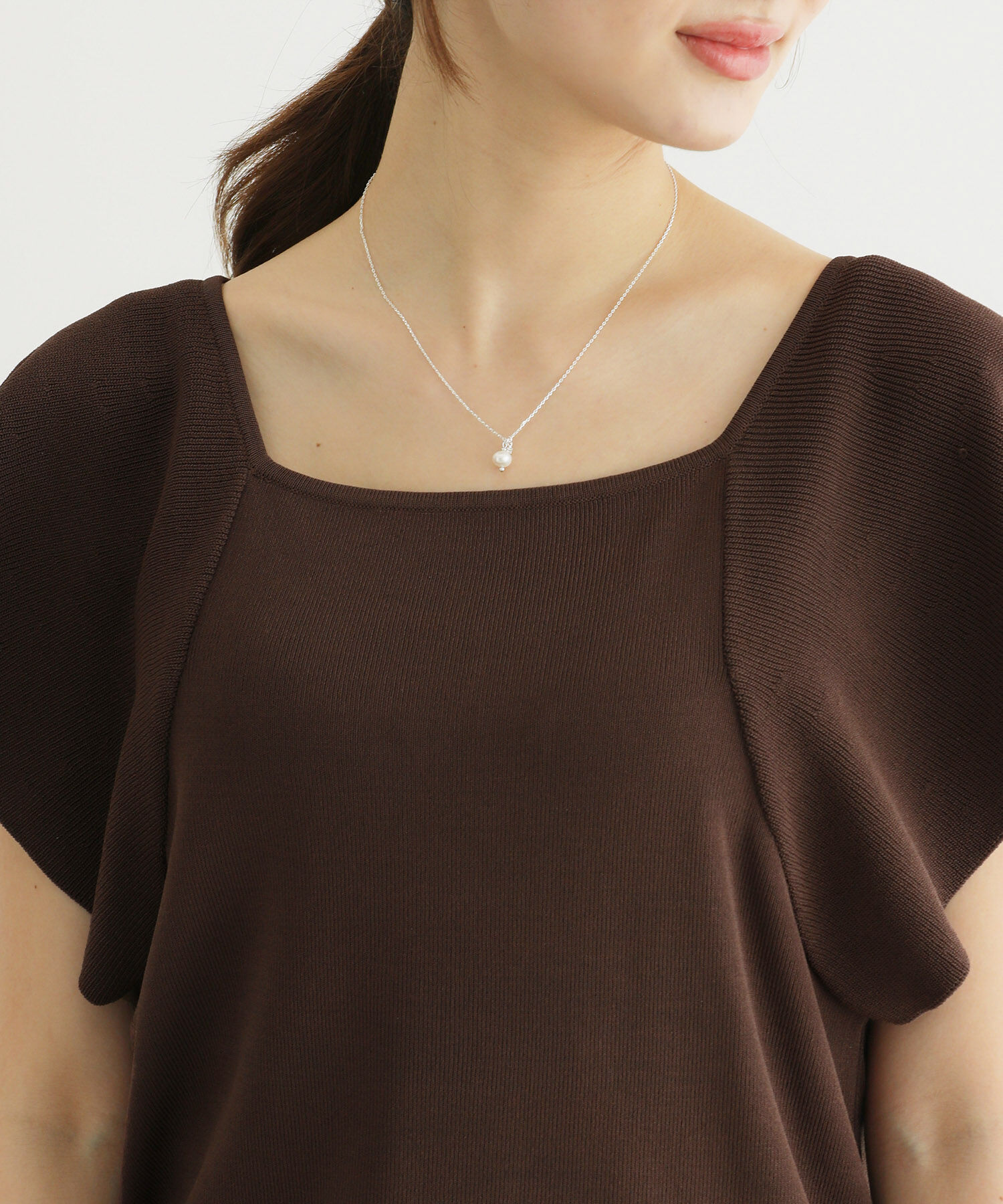 Rope&rsquo;Picnic「袖フレアニットトップス/UVカット・洗濯機OK・冷感」|ニット・セーター|