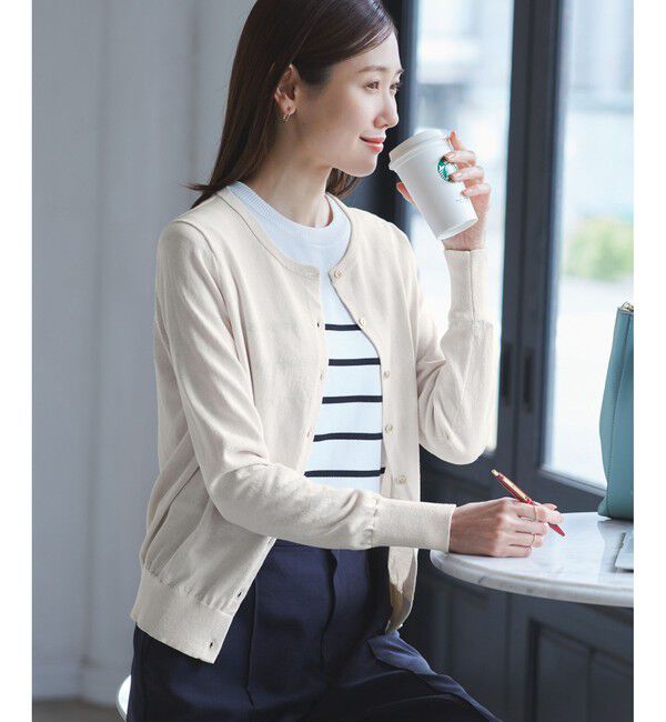 Rope&rsquo;Picnic「【UVカット・吸水速乾・遮熱】Comfort Seriesコンフォートシリーズ/カーディガン」|カーディガン|