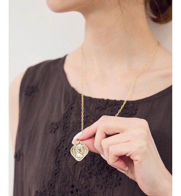 ROPE PICNIC PASSAGE「スクエアコイントップネックレス」|ネックレス|