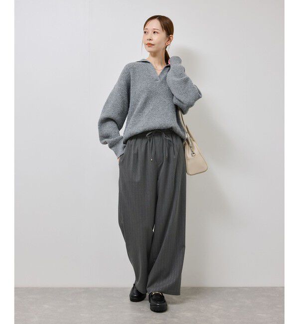 Rope&rsquo;Picnic「イージーワイドパンツ/リンクコーデ」|チノ|