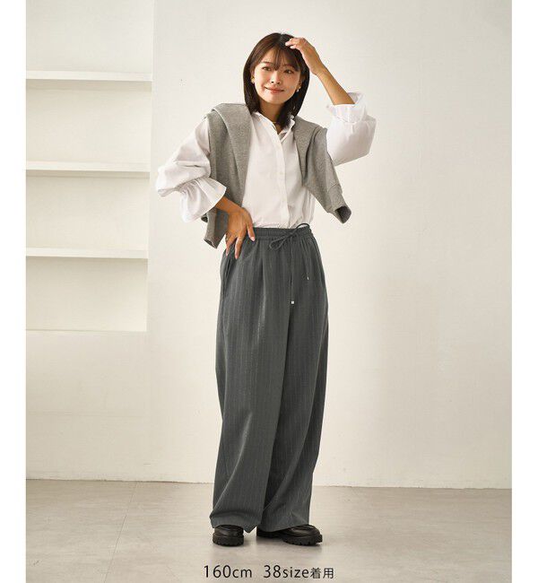 Rope&rsquo;Picnic「イージーワイドパンツ/リンクコーデ」|チノ|