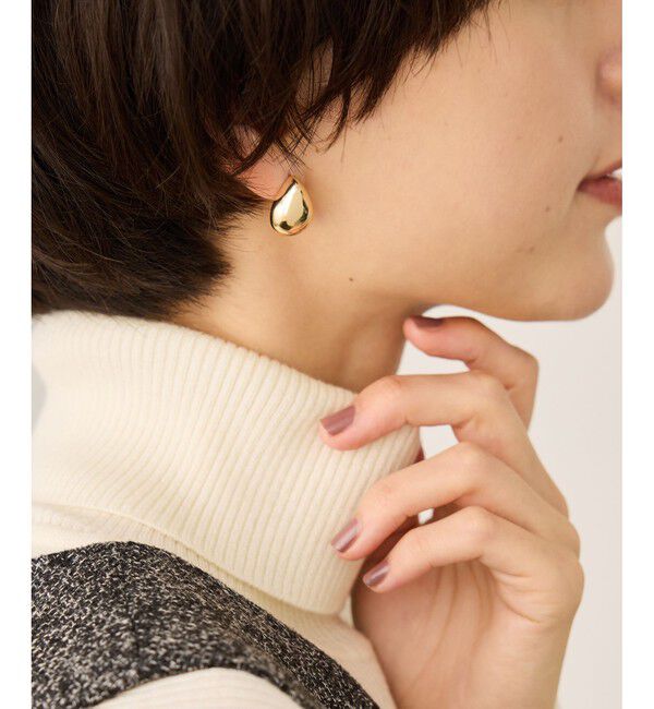 ROPE PICNIC PASSAGE「ボリュームメタルピアス」|ピアス|ゴールド(90)