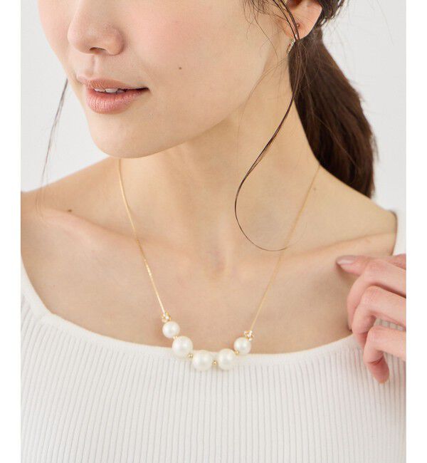 ROPE PICNIC PASSAGE「ロンデル&times;パールネックレス」|ネックレス|