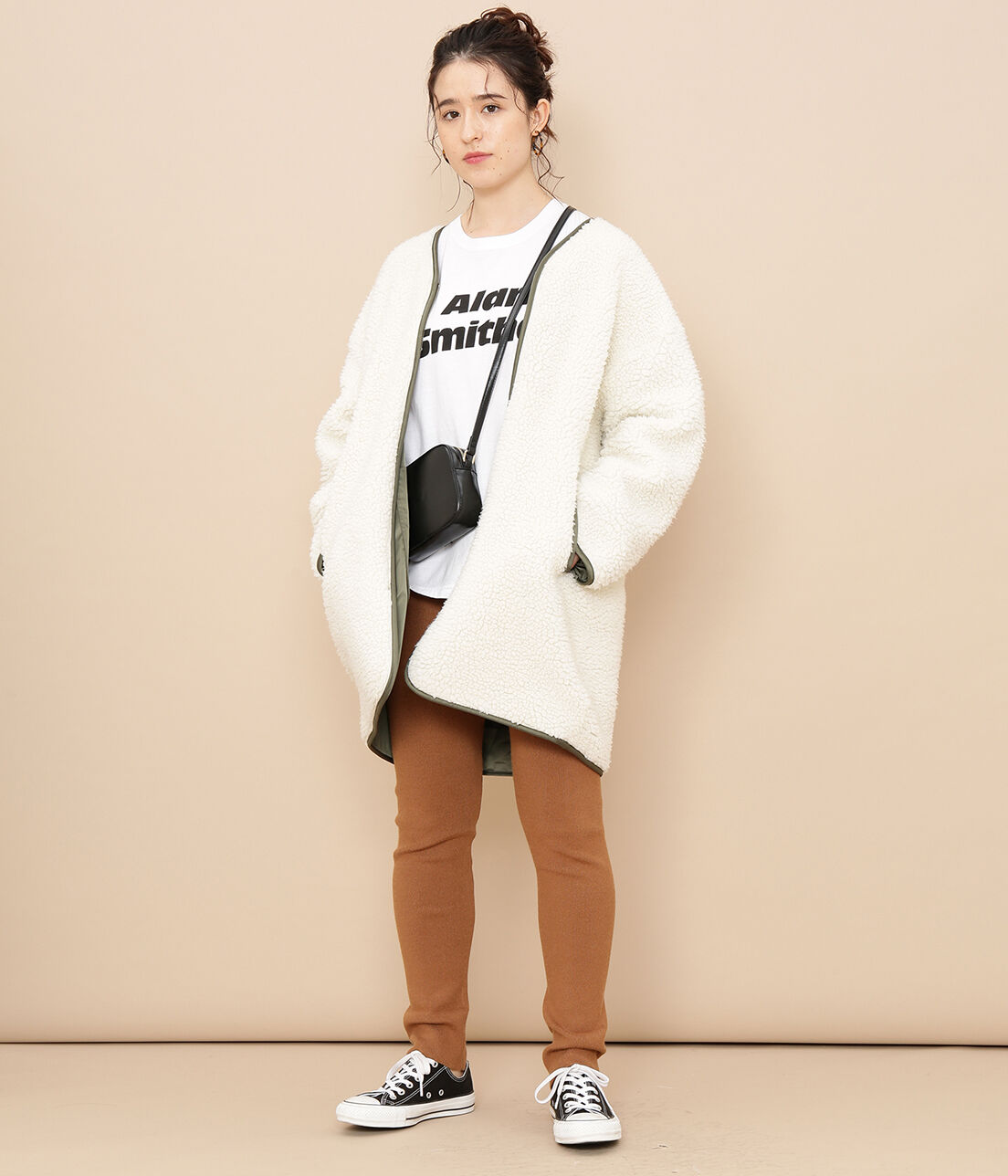 ADAM ET ROPE'「ソリッドスリットレギンス」|レギンス・スパッツ|