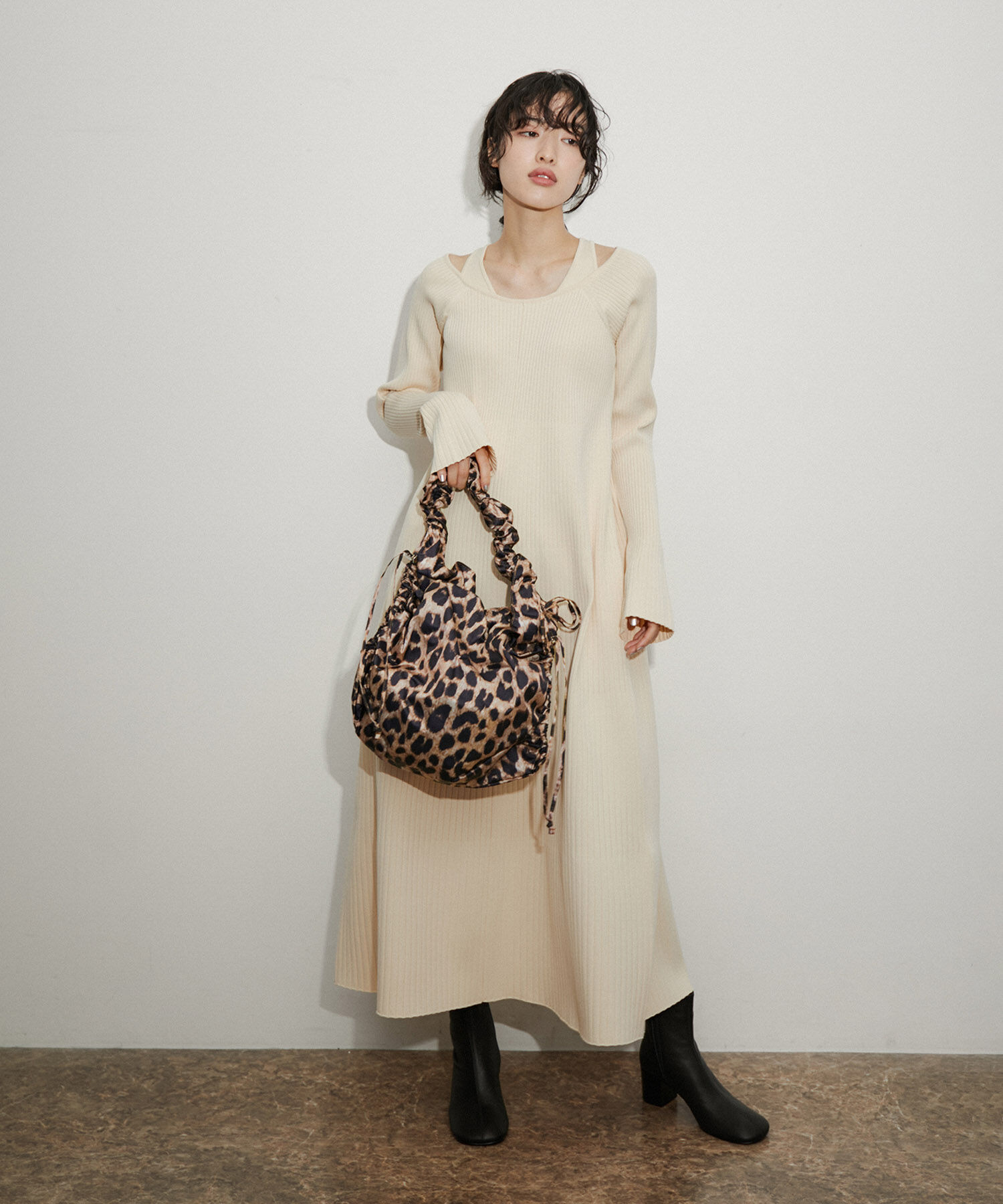 ADAM ET ROPE'「プリントドロストトート」|トートバッグ|