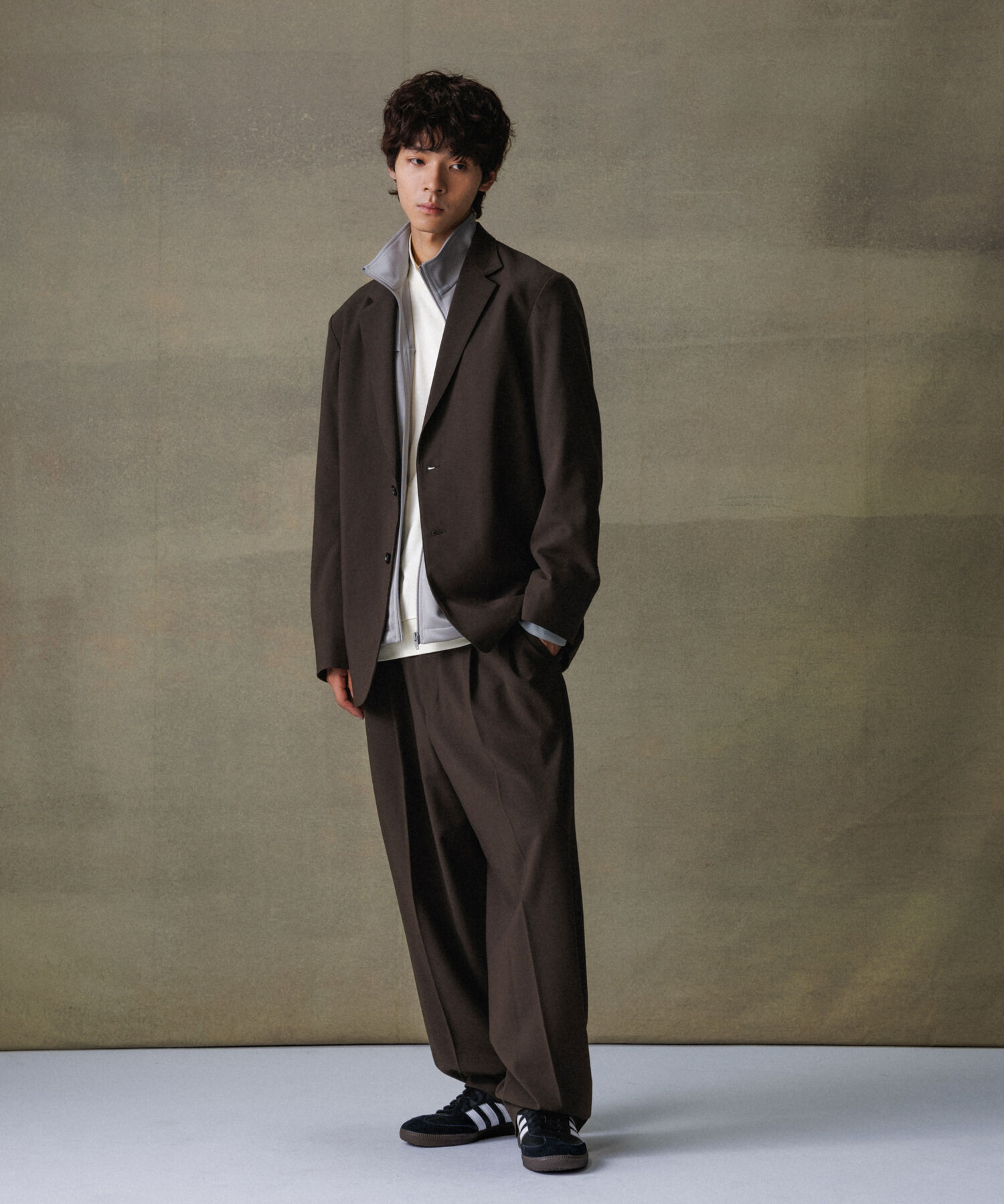 ADAM ET ROPE'「【Chambrer】リラックス テーラード イージー ジャケット / シーズンレス / セットアップ対応」|テーラードジャケット|