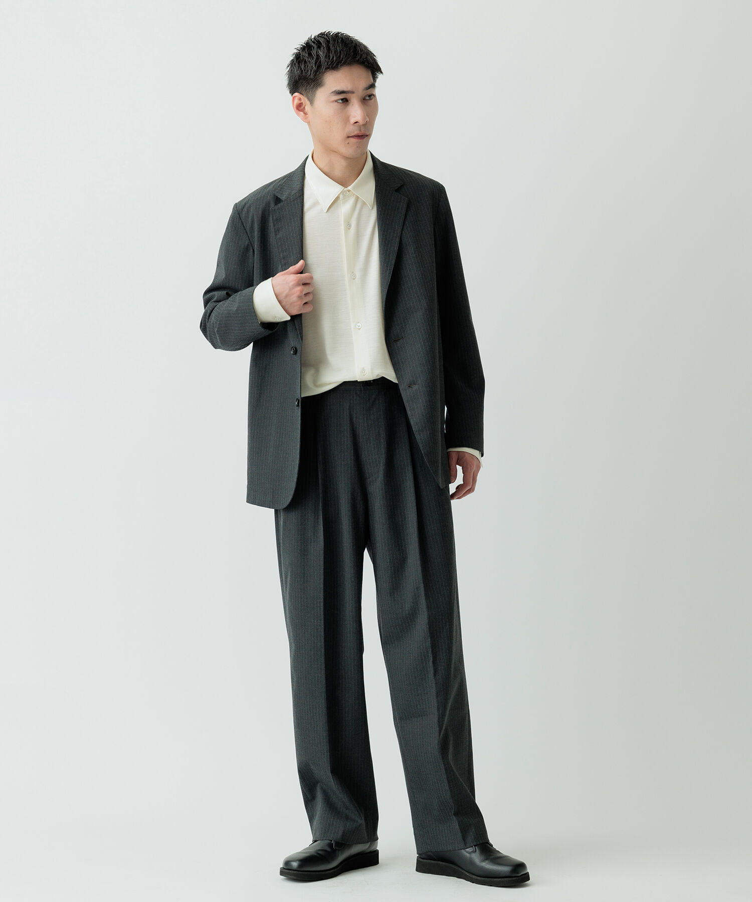 ADAM ET ROPE'「【Chambrer】リラックス テーラード イージー ジャケット / シーズンレス / セットアップ対応」|テーラードジャケット|