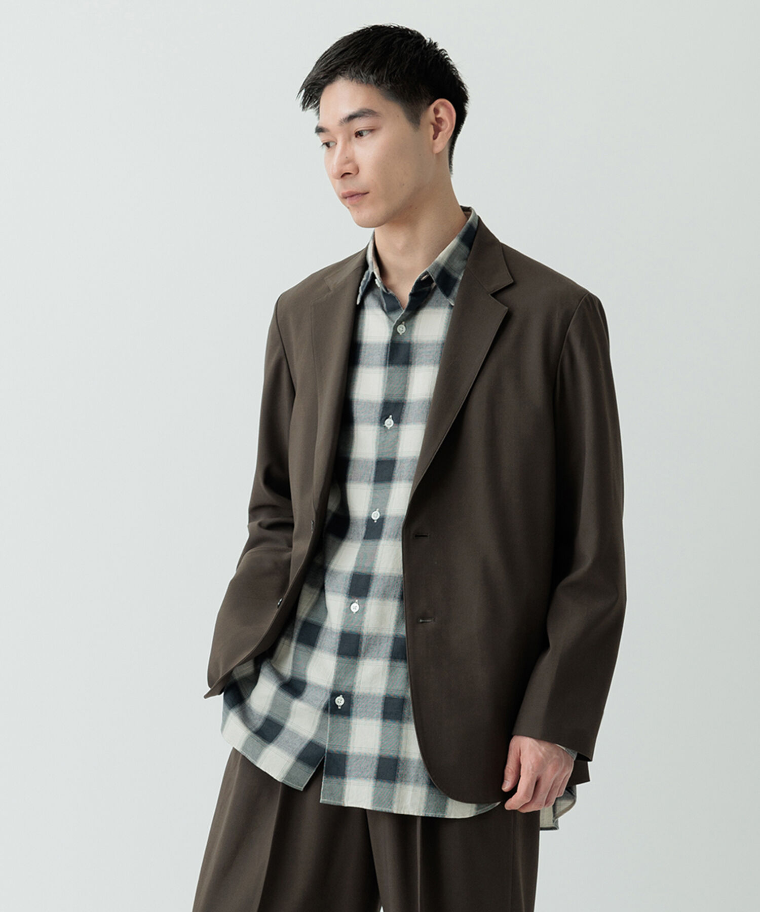 ADAM ET ROPE'「【Chambrer】リラックス テーラード イージー ジャケット / シーズンレス / セットアップ対応」|テーラードジャケット|