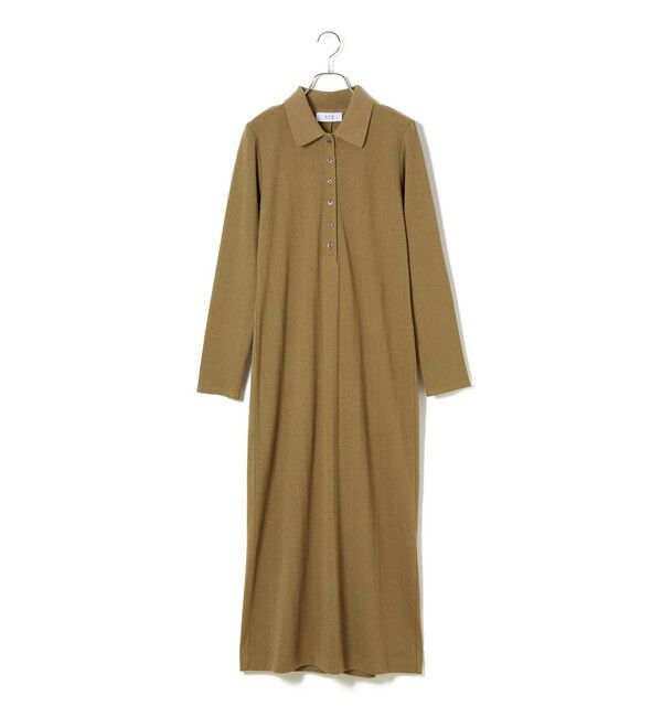 ADAM ET ROPE'「【WEB限定】・【新色追加】・【洗える】ポロシャツワンピース」|ワンピース|