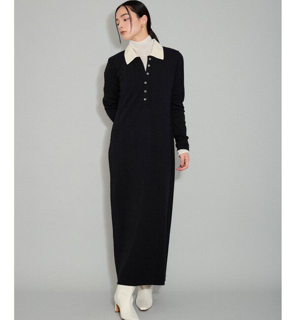 ADAM ET ROPE'「【WEB限定】・【新色追加】・【洗える】ポロシャツワンピース」|ワンピース|クロサブ